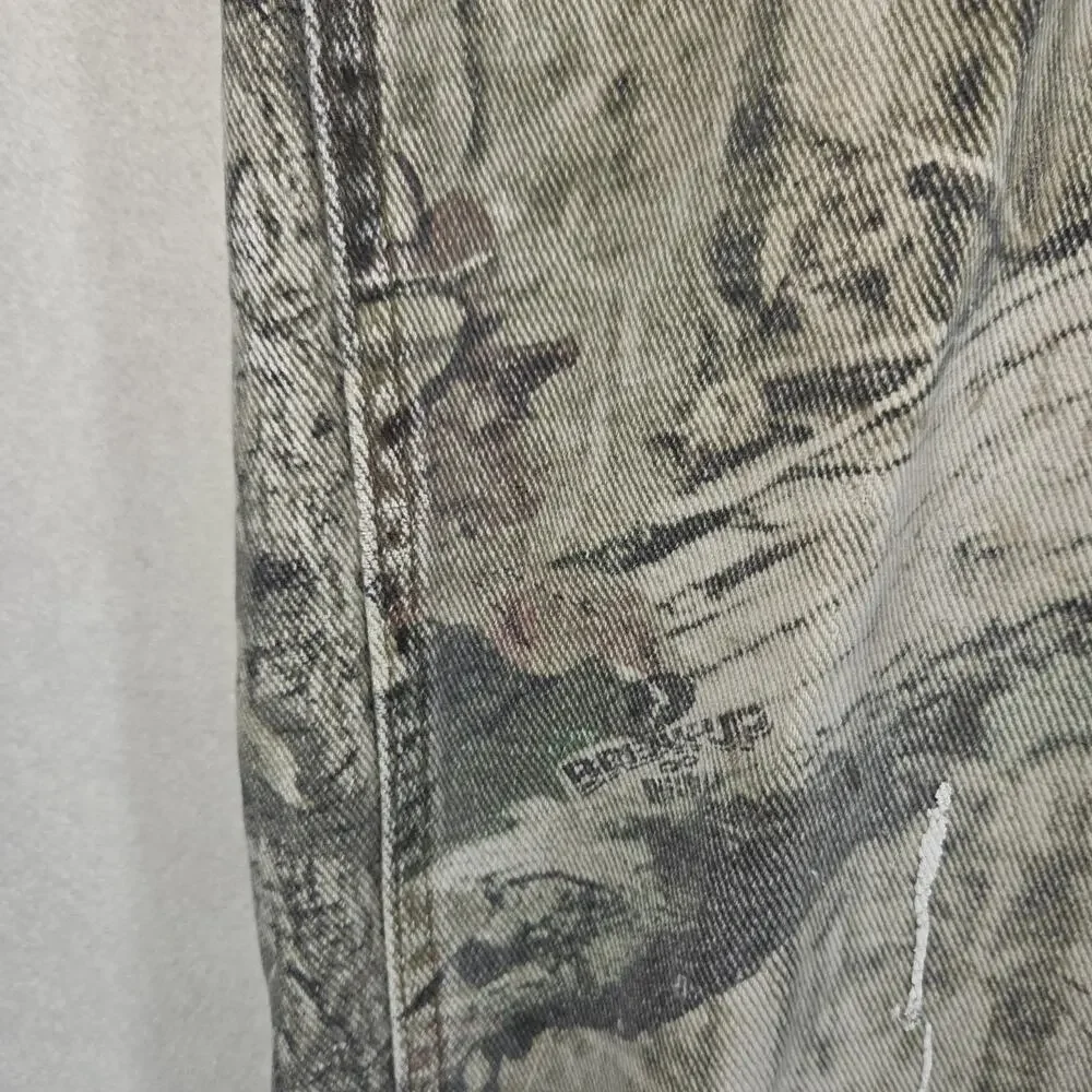 Mossy Oak Pants Mens 36x34 Green Hunting Country Camo Pockets Woodlands Y2k 2000